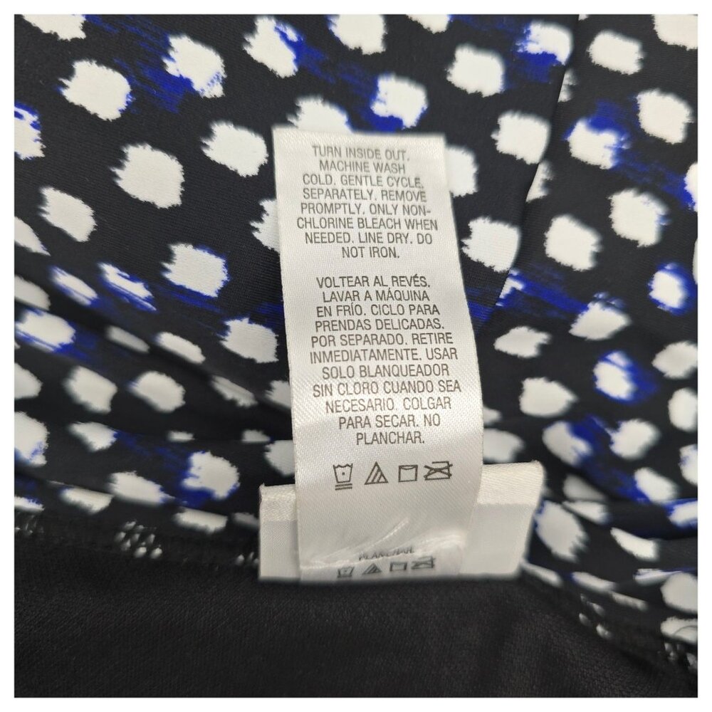 Jaclyn Smith One Piece Swimsuit Polka Dot Black White Layered Womens Size 20 - Picture 7 of 14